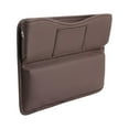 thumbnail image 3 of seat gaps Filler Organizer Auto Seat gaps Storage Box for Sundries Change PU Leather Brown, 3 of 7