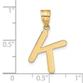 thumbnail image 2 of FJC Finejewelers 14 kt Yellow Gold Polished Bubble Letter K Initial Charm, 2 of 6