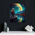 thumbnail image 4 of Nawypu Spaceman Wall Art Prints  Funny Astronaut Posters Modern Universe Illustration Wall Decor Explore Dream Discover Inspirational Photo Picture Canvas Fashion Art Painting for Bedroom Living Room, 4 of 4