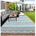 thumbnail image 2 of Huisuilinss Outdoor Rug,Outdoor Patio Rug,Outdoor Carpet,Waterproof Reversible Rug,Lightweight Plastic Straw Rug,Geometric Mat For Outside RV Deck Picnic Beach Trailer Camping, 2 of 6
