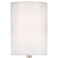 thumbnail image 4 of 360 Lighting Modern Accent Table Lamp 21" High Brushed Nickel Metal Teardrop White Cylinder Shade for Bedroom Living Room House Bedside Nightstand, 4 of 8