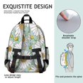 thumbnail image 5 of Light Blue Daisy Flower Pattern Backpack for School,Cute School Bag,Schoolbag with Adjustable Shoulder Straps & Padded Back,15.25"x11.5"x5.25", 5 of 5