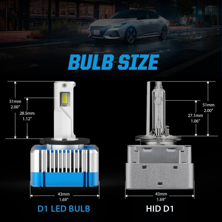 Ampoule D3S LED, Ampoule LED D1S Voiture Anti Erreur 100% Canbus,6000K  Xenon Blanc Kits de Conversion de Lampes LED - Cdiscount Auto