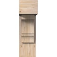 thumbnail image 2 of Ekena Millwork 7 1/2"W x 20"D x 24"H Balboa Block Smooth Bracket w/ Offset Brace, Douglas Fir, 2 of 25