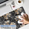 thumbnail image 4 of Long Mouse Pads for Desk,Pioneer Flower Floral Print Pattern Desk Mats on Top Of Desks, Desk Mouse Pad Extra Large with 3mm Non-Slip Base and Stitched Edge for Gaming,Office,Work,Home 31.5"x11.8", 4 of 6