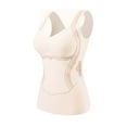 thumbnail image 2 of Womens Thermal Tank Tops Built in Bra Warm Underwear High Stretch Sleeveless Camisoles Comfy Soft Base Layer Vest, 2 of 3