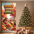 thumbnail image 3 of Festive Turkey Gobble Banner Autumn Leaves Seasonal Decoration Thanksgiving Celebration for Dining Party Patio Outdoor, 3 of 9