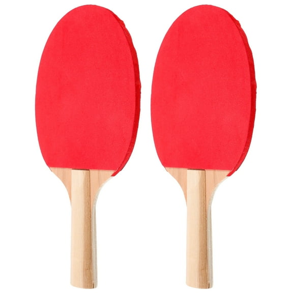 HEANUJJ Portable Table Tennis Set, Red, 1 Pair, 9.8 x 5.8 x 0.2 inches, Lightweight Pong Rackets for Indoor and Outdoor Use