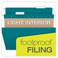 thumbnail image 7 of TiaGOC Recycled Hanging Folders, Letter Size, Teal, 1/5 Cut, 25/BX (81614), 7 of 7