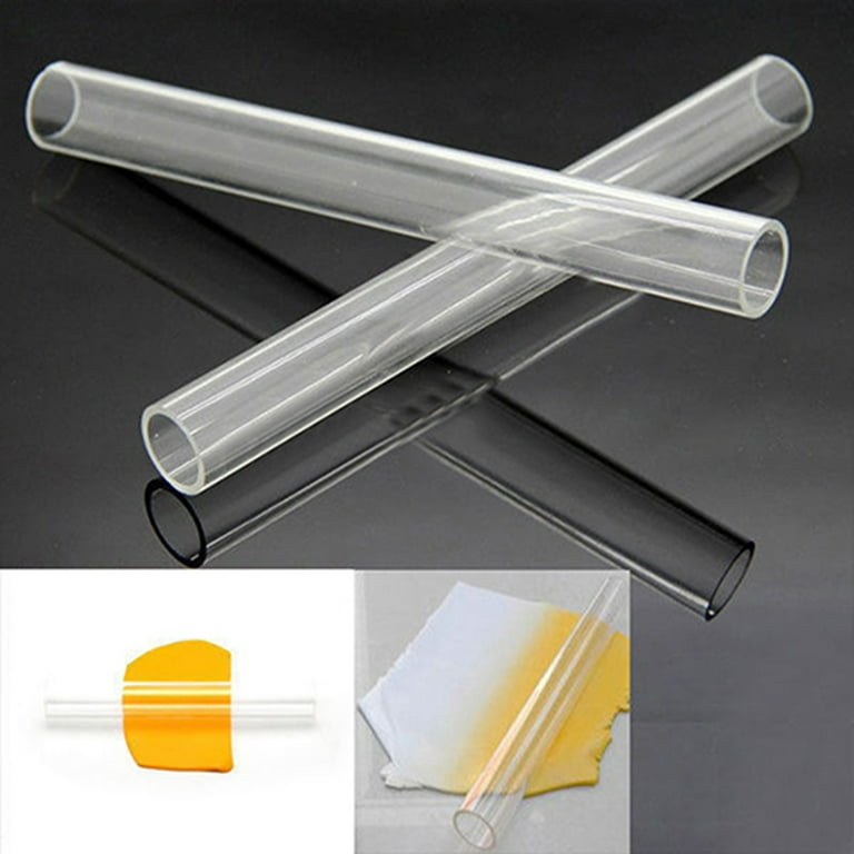 Transparent Acrylic Clay Roller Rolling Pin Sticks Polymer Clay