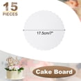 thumbnail image 2 of 15pcs Base de pastel redonda, base de pastel circular de 7 pulgadas, plato de cartón blanco, 2 of 6