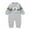 Z22 Grey, variant on Boys Bodysuits Baby Cotton Rompers Footless Pajamas Zipper Long Sleeve Sleeper Jumpsuit For 12-18 Months
