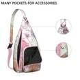 thumbnail image 2 of Botanical Garden Sling Backpack - Lush Tropical Leaves Pattern Crossbody Bag, Anti-Theft Water-Resistant, 2 of 4