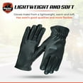 thumbnail image 5 of Daniel Smart Deerskin Leather Gloves – Unlined Motorcycle Gloves with Expansion Joints and Touch Screen Fingertips, 5 of 6