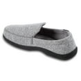 thumbnail image 2 of isotoner Space Dye Men's Moccasin Slippers Color: Gray Size: LARGE, 2 of 4