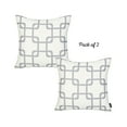 thumbnail image 2 of Geometric Grey Squares Square 18" x 18" Throw Pillow Cover Set Of 2, 2 of 4