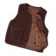 thumbnail image 4 of Chaleco polar de invierno para niños, chaleco térmico con bolsillos grandes para mantener el calor, para días fríos, marrón oscuro, 130cm, 4 of 5