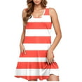 thumbnail image 5 of Uaswgudfs Women’s Sleeveless Striped Midi Dress - Vertical Pattern Tank Sundress for Summer with Functional Pockets & Casual Resort Flowy Style, 5 of 5