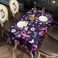 thumbnail image 2 of Pink Breast Cancer and Pioneer Flower Rectangle Tablecloth 60"x102",Waterproof Polyester Rectangle Table Cloth, Wipeable Spillproof Polyester Tablecloth for Dining, Camping, Indoor and Outdoor, 2 of 6