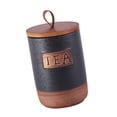 thumbnail image 4 of Recipiente hermético de cerámica para almacenamiento, creativo y decorativo con tapa de madera. té, 4 of 9