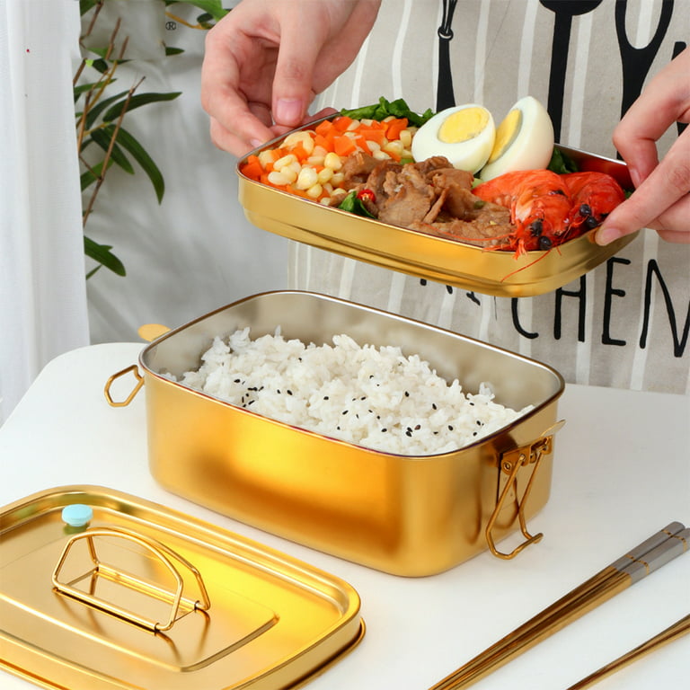 Stainless Steel Lined, Double-Layer Lunch Box — 1000 Hours Outside