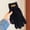 Black, variant on Unisex Maillard Brown Winter Gloves Soft Stretchy Knitted Cuff Warm Cycling Gloves for Men Women Outdoor Sports Pink One Size