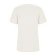 thumbnail image 5 of Womens T Shirts Summer Tops 2025 Solid Color Short Sleeve V-Neck Lightweight Loose Tees Tshirts Shirts for Women, 5 of 6