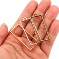 thumbnail image 3 of Unique Bargains 30pcs Open Bezels, Resin Bezels Pendants Mold Open Back Bezels Alloy for Resin Jewelry Making, Rectangle, 3 of 6