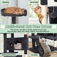 thumbnail image 5 of 70" Cat Tree Cat Condo Cat Trees and Towers Multi-Level Activity Center Cat Playhouse with Sisal Scratching Posts & Perch for Kittens, Easy to Assemble, Light Gray, 5 of 8