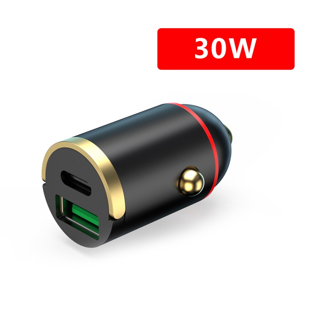 Cogfs 30W Dual USB TypeC PD Car Phone Mini Charger Fast Charge Adapter Accessories