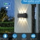 thumbnail image 2 of Aplique de pared LED de 12 W para interior y exterior, resistente al agua IP65, 1200 lm, moderno aplique de aluminio, blanco neutro de 3000 K., 2 of 5