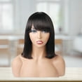 thumbnail image 4 of Happydeer Straight Lace Wig Tight Match Well Glossy Human Virgin Short Hair for Girl, 4 of 13