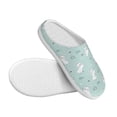 thumbnail image 3 of Lsque Playing Rabbit Pattern Womens Comfort Cotton on Scuff With Memory Foam and Anti-skid Sole Slipper-37/38, 3 of 7