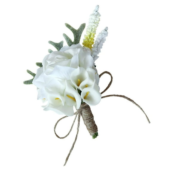 Romantic Calla Flowers Corsage Groom Boutonnieres Wedding