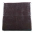 thumbnail image 5 of HomePop Transitional Faux Leather Storage Ottoman in Brown Finish, 5 of 13