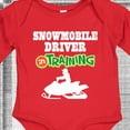 thumbnail image 4 of Inktastic Snowmobile Driver in Training Boys Long Sleeve Baby Bodysuit, 4 of 5
