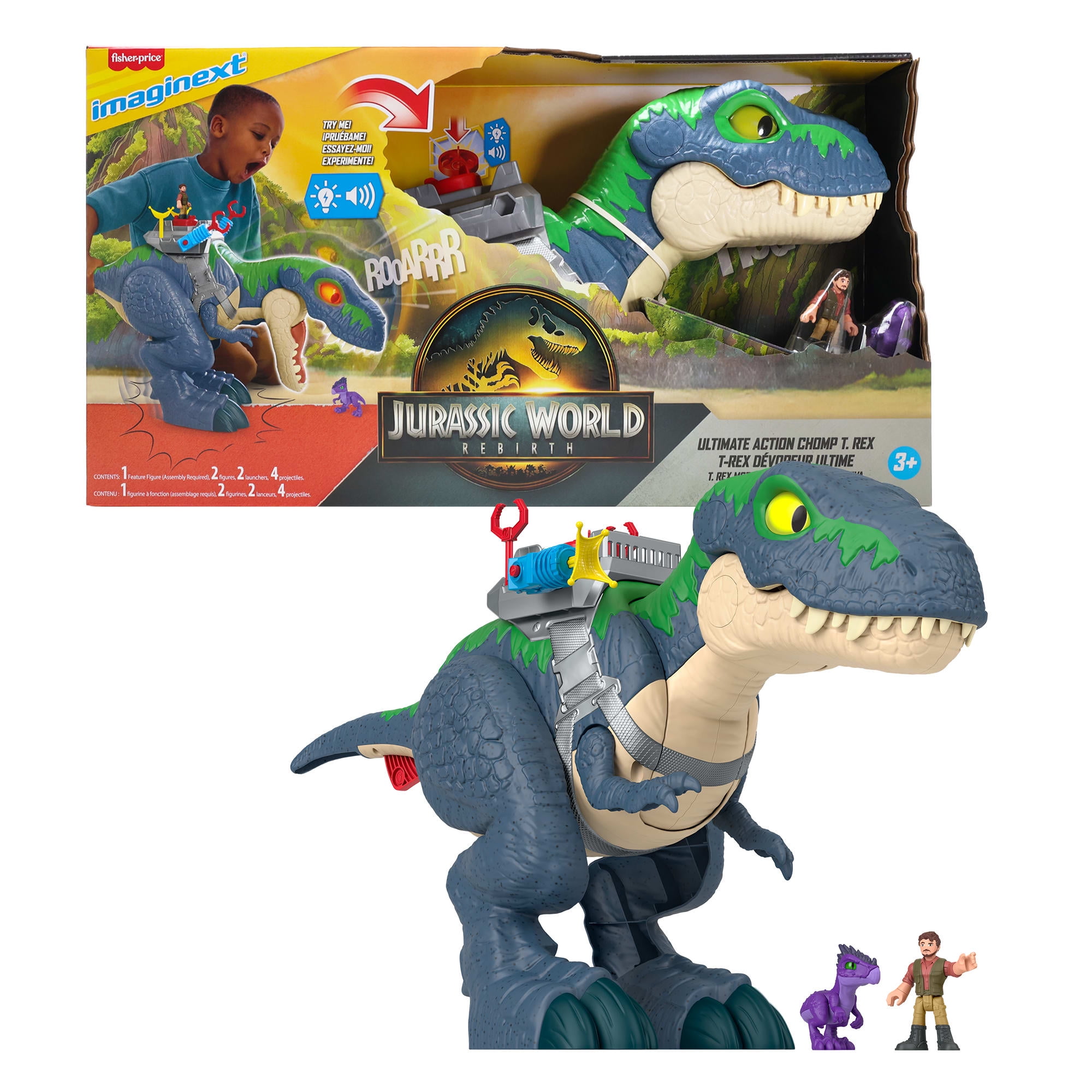 World Camp Cretaceous Imaginext Jurassic Rex Walmart Fisher-Price