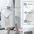 thumbnail image 4 of 50% Off Clear! Dirty Clothes Basket With Wheel Dirty Clothes Storage Basket Storage Bucket Laundry Basket Bathroom Rack, 4 of 9