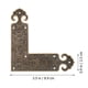 thumbnail image 4 of 2pcs de latón de latón Protectores de esquina decorativos Retro Muebles de embelles Muebles, 4 of 8