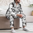 thumbnail image 7 of Lsque Labrador Retriever Dog Pattern Long Sleeve Pajama Set for Men - Soft 2-Piece Sleepwear and Loungewear Set with Pockets, Comfy Nightwear-Small, 7 of 7