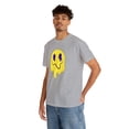 thumbnail image 6 of Purple eye smiley face graphic t shirt Unisex Heavy Cotton Tee, 6 of 8