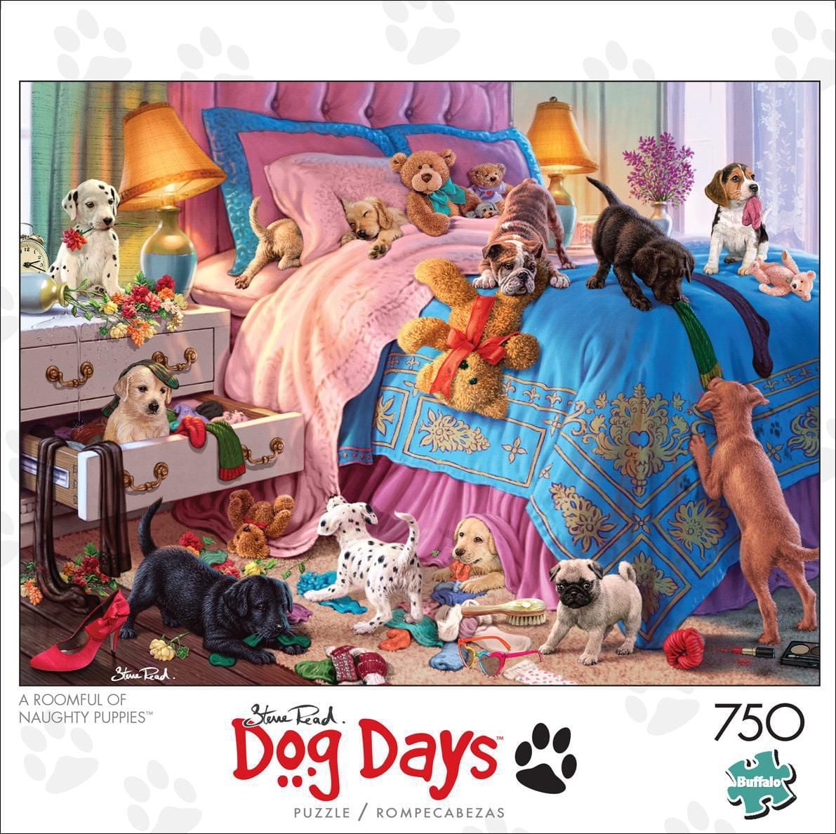 Buffalo Games - Le puzzle Dog Days - A Roomful of Naughty Puppies - en 750 pièces