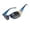 Transparent Blue Frame & Gradual Grey Lens, variant on Trendy Polarized Y2K Sunglasses Wrap Around Butterfly Design Fashion Sunnies UV400 Protection B0078