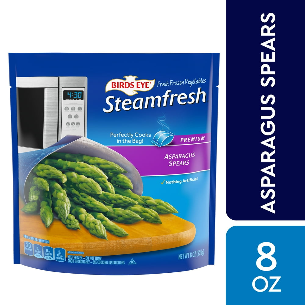 Birds Eye Steamfresh Asparagus Spears, Frozen Asparagus, 8 Oz - Walmart