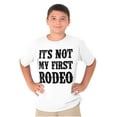 thumbnail image 3 of Not My First Rodeo Horseback Riding Crewneck T Shirts Boy Girl Teen Brisco Brands XS, 3 of 6