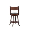thumbnail image 6 of Boraam Palmetto 24in. High Open Back Swivel Wood Counter Stool, Brandy Finish, 6 of 15