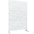 thumbnail image 6 of Outdoor Metal Privacy Screen 76" H×48" W, Decorative Privacy Fence and Room/Garden Divider, Freestanding Panel with Stand, Durable Steel for Patio, Garden, Balcony, or Backyard, 6 of 12