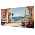 thumbnail image 2 of Designart "Creativity Abounds by the Beachside I" Italian Metal Wall Art Set, 2 of 5
