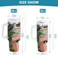 thumbnail image 6 of Yayeee 40oz Stainless Steel Tumbler with Straw and Handle Double-Wall Insulated Travel Water Bottle, Pink Sleeping Cat, 6 of 8