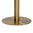 thumbnail image 4 of 20 Inch Marble Top Bar Table with Pedestal Base White and Gold, 4 of 5